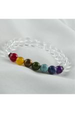 7li Doğaltaş Çakra Bileklik-Renkli - Görsel 3