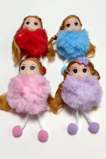 Tüylü Bebek Anahtarlık-Renkli - Görsel 3