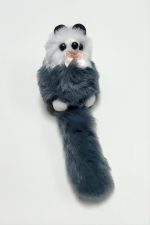 Süs Köpeği Tüylü Peluş Anahtarlık-Renkli - Görsel 2