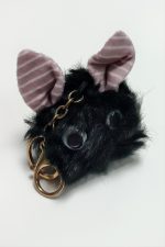 Kulaklı Tüylü Peluş Anahtarlık-Renkli - Görsel 2