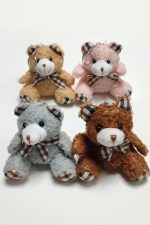 Sevimli Ayıcık Peluş Anahtarlık-Renkli - Görsel 3