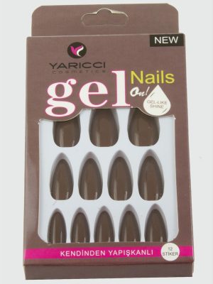 Orange Takma Tırnak-Kahverengi