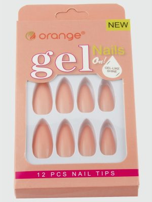 Orange Yapıştırıcılı Jel Takma Tırnak-Yavruağzı