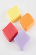 4 Adet Kare Makyaj Süngeri-Renkli - Görsel 3