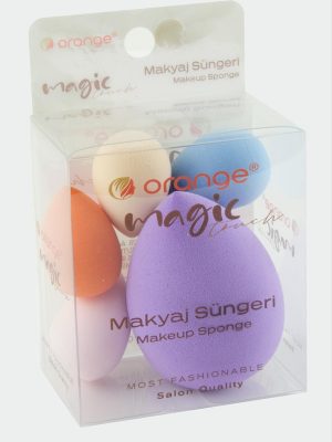 5 Adet Yumurta Makyaj Süngeri-Renkli
