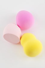 3 Adet Yumurta Silindir Makyaj Süngeri-Renkli