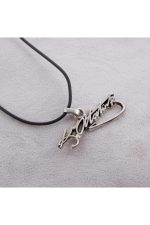 Atatürk İmzası Kolye-Siyah - Görsel 2