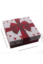 Kolye Küpe Saat Set Kutusu-Kırmızı - Görsel 3