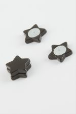 Yıldız Mıknatıslı Küpe-Gümüş Rengi