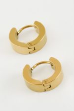 İğneli Erkek Çelik Küpe-Sarı - Görsel 2