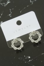 Sargılı Zirkon Taşlı Küpe-Sarı