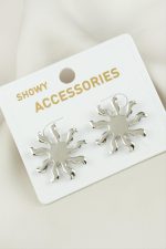 Güneş Yeni Sezon Metal Küpe-Gümüş Rengi