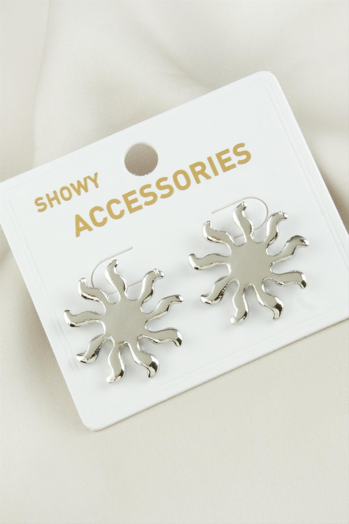 1203437_Gunes-Yeni-Sezon-Metal-Kupe-7ffb.jpg Güneş Yeni Sezon Metal Küpe-Gümüş Rengi - Görsel 1