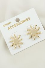 Güneş Yeni Sezon Metal Küpe-Sarı - Görsel 2