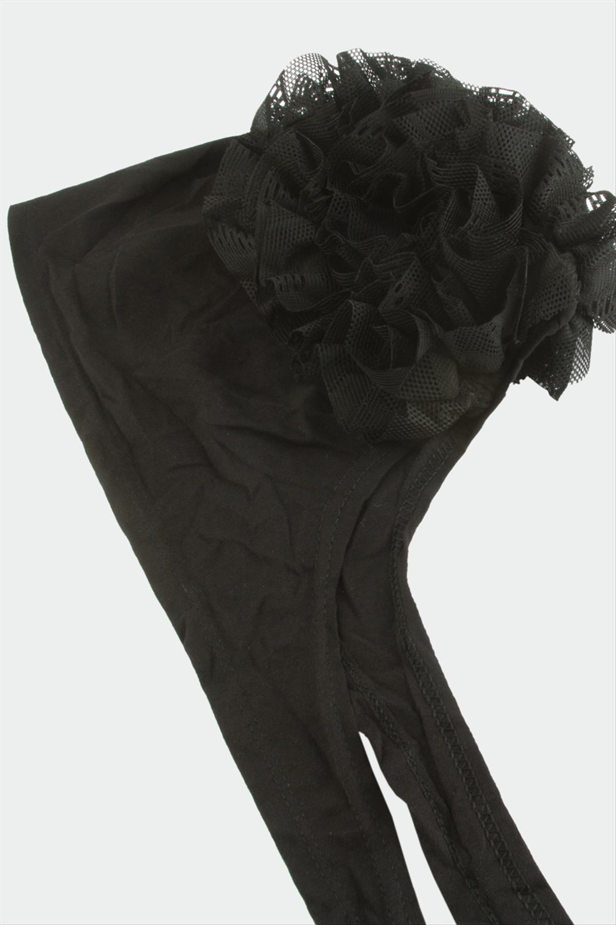 1203461_Dikisli-Firfirli-Bone-8f83.jpg Dikişli Fırfırlı Bone-Siyah - Görsel 1