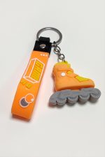 Paten Silikon Anahtarlık-Renkli