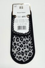 Benekli Dantel Babet Çorap-Siyah - Görsel 2