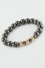 Hematit Doğaltaşlı Bileklik-Roz