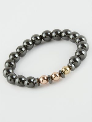 Hematit Doğaltaşlı Bileklik-Roz