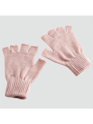 Kesik Uçlu Eldiven-Açık Pembe