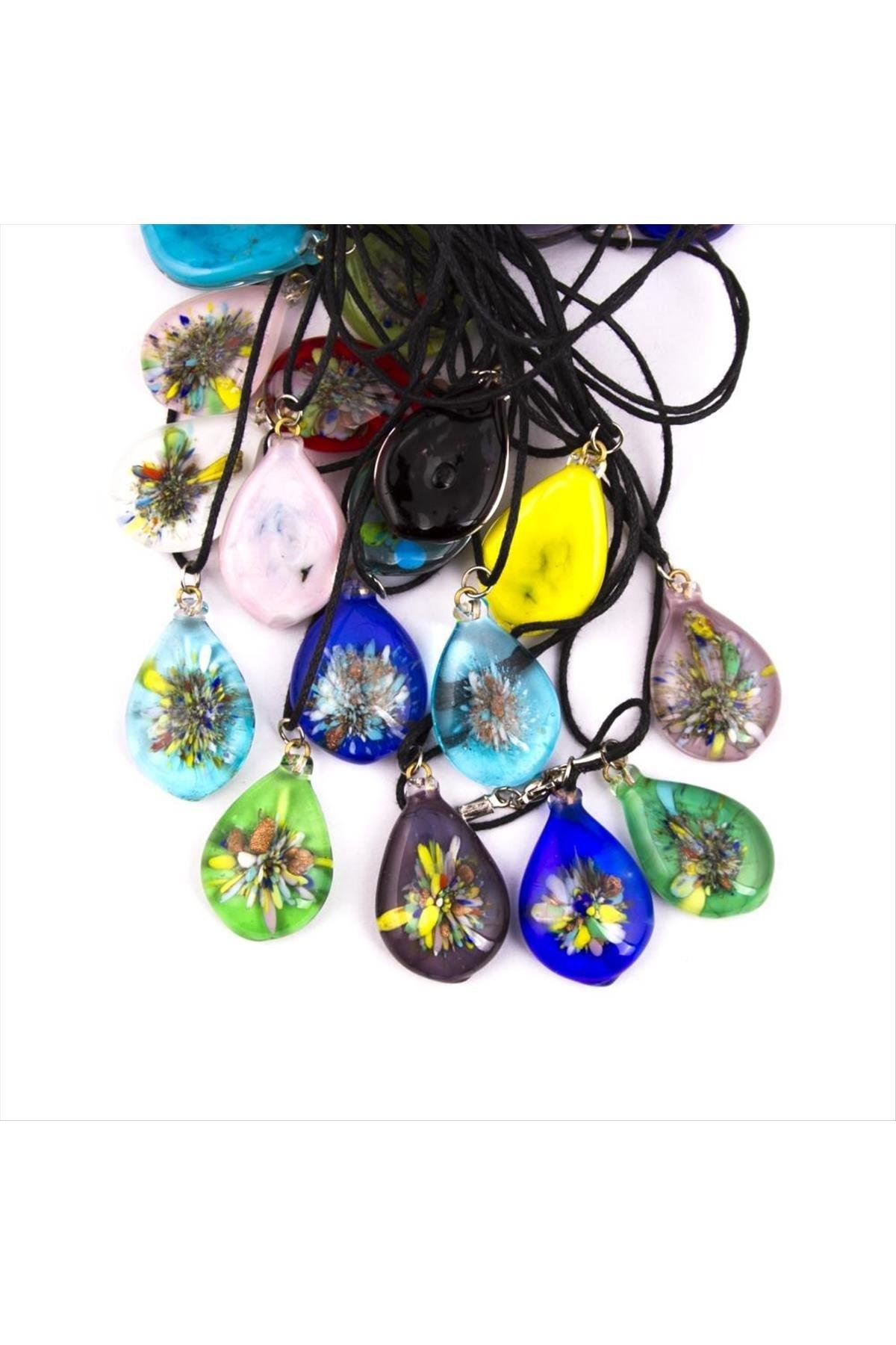 1203546_Murano-Cam-Kolye-6bc3.jpg Murano Cam Kolye-Renkli - Görsel 1