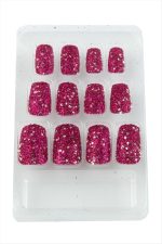 Simli Renkli Takma Tırnak-Renkli - Görsel 2