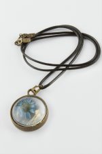 Karışık Renkli Çiçek Canlı Kolye-Renkli - Görsel 2