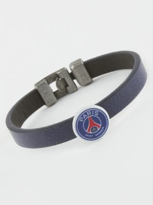 Lacivert Renkli Suni Deri Bileklik-Lacivert