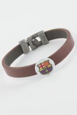 Bordo Renkli Suni Deri Bileklik-Bordo - Görsel 2