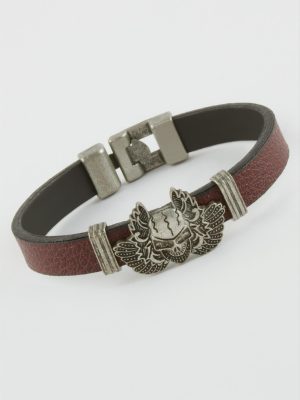 Mifer Suni Deri Bileklik-Bordo