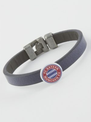 Lacivert Renkli Suni Deri Bileklik-Lacivert