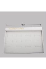 12li süngerli yüzük kutusu-Beyaz