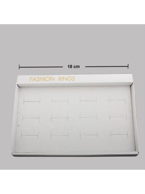 12li süngerli yüzük kutusu-Beyaz