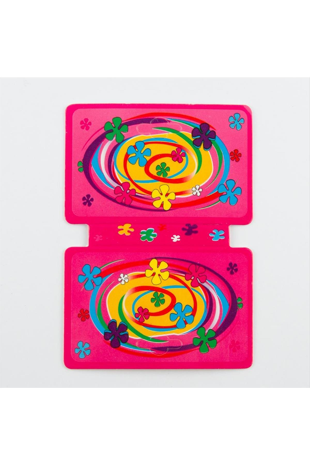 1203644_Cicek-Desenli-Kolye-Karti-4569.jpg Çiçek Desenli Kolye Kartı-Pembe - Görsel 1