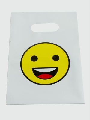 13X20 Emoji El Tutma Poşet Paketi 50 Adet-Beyaz