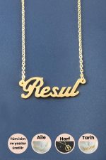 Resul İsimli Kolye-Sarı