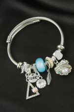 İstiridye Panora Bileklik-Gümüş Rengi