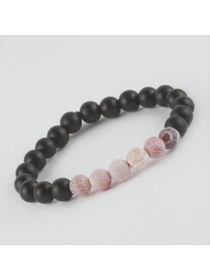 Akik - Mat Onix Doğaltaş Bileklik-Sarı