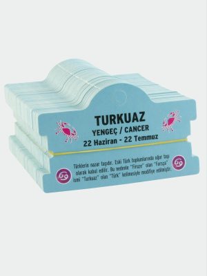 Turkuaz - Yengeç Burç Bileklik Kartı-Turkuaz