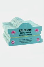 Kalsedon - Boğa Burç Bileklik Kartı-Açık Mavi - Görsel 2