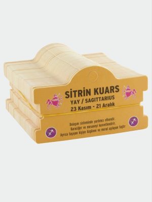 Sitrin Kuars - Yay Burç Bileklik Kartı-Sarı