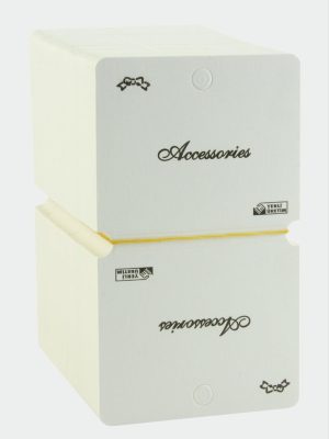 Kare Kolye Kartı-Beyaz