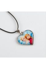 Kalp Uçlu Kolye-Siyah - Görsel 4