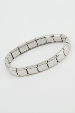 İtalyan Çelik Bileklik-Gümüş Rengi