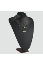 Türk Yazılı İkili Kolye-Sarı - Görsel 2