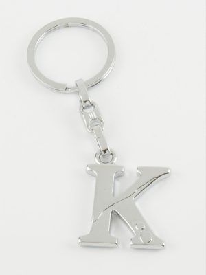 Harfli Metal Anahtarlık-K