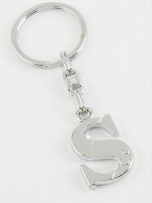 Harfli Metal Anahtarlık-S