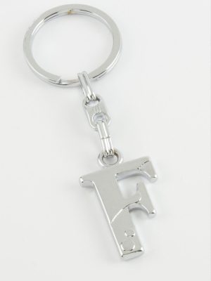 Harfli Metal Anahtarlık-F