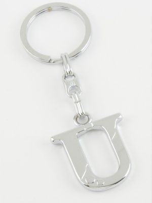 Harfli Metal Anahtarlık-U