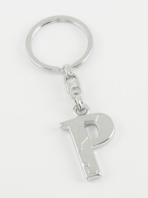 Harfli Metal Anahtarlık-P